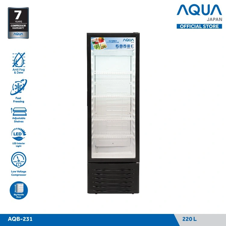 SHOWCASE AQUA KULKAS DISPLAY AQUA AQB231 AQB-231