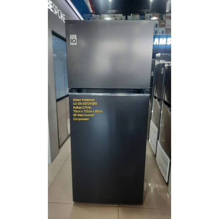 LG KULKAS 2 PINTU INVERTER GN-B312PQFB - GN B312PQFB