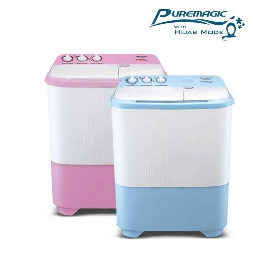 SHARP Mesin Cuci 2 Tabung Twin Tub 9,5KG HIJAB series ES-T99SJ-BL EST99 SJ