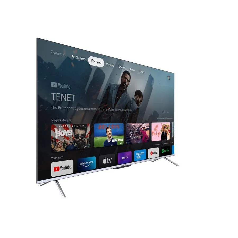 AQUA LED TV 58 inch AQT58k85FUX 58 Inch 4K Ultra HD Smart TV Android 9.0 dengan Dolby Vision & Atmos Garansi 5 Tahun Televisi LCD 100%
