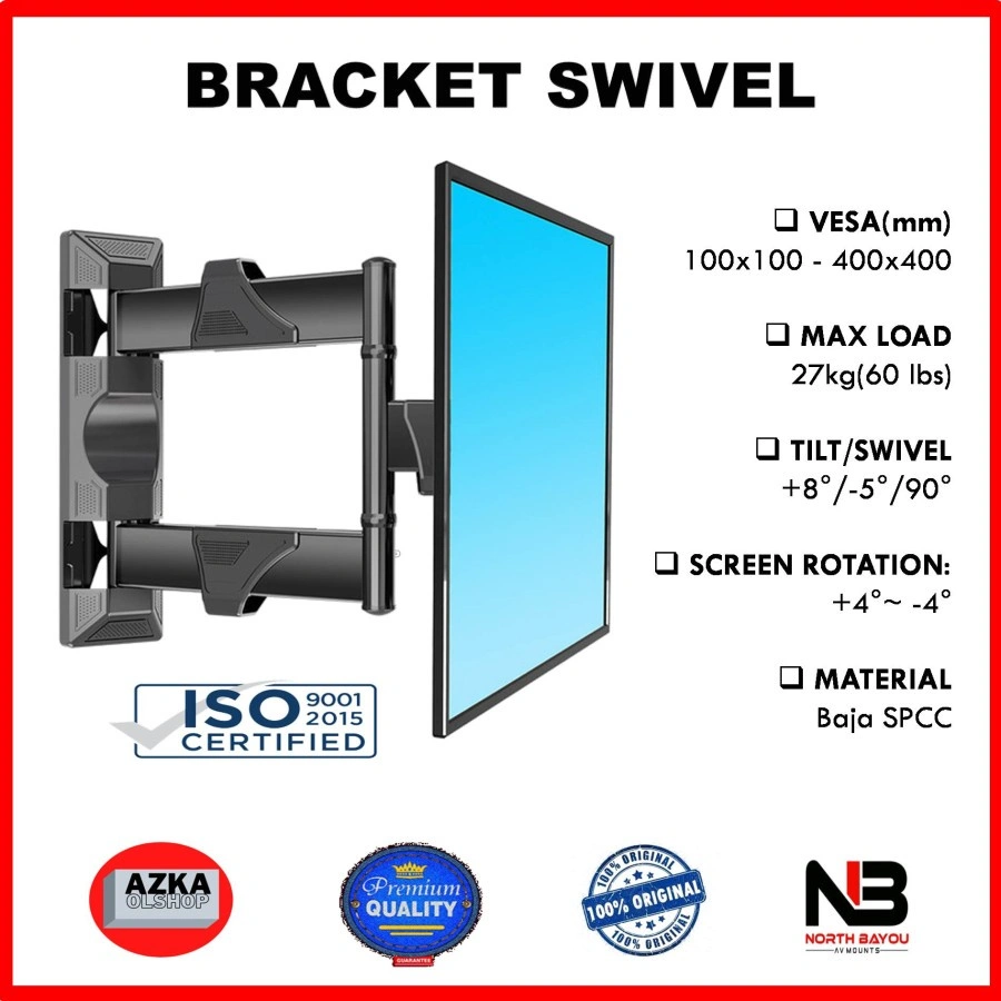 Bracket/Breket/Braket Swivel Lengan TV LED NB P4 NBP4 55 43 40 32 Inch nb-P4