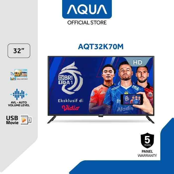 AQUA LED TV 32 inch Aqua AQT32K70M 32 Inch Miracast TV 32K70M Digital