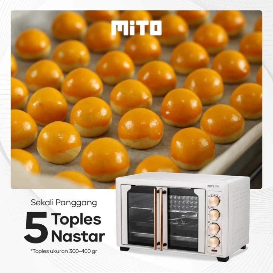 Oven Mito Electric MO300 Double Door 33L MO-300 Oven Listrik MO 300 Pemanggang Kue