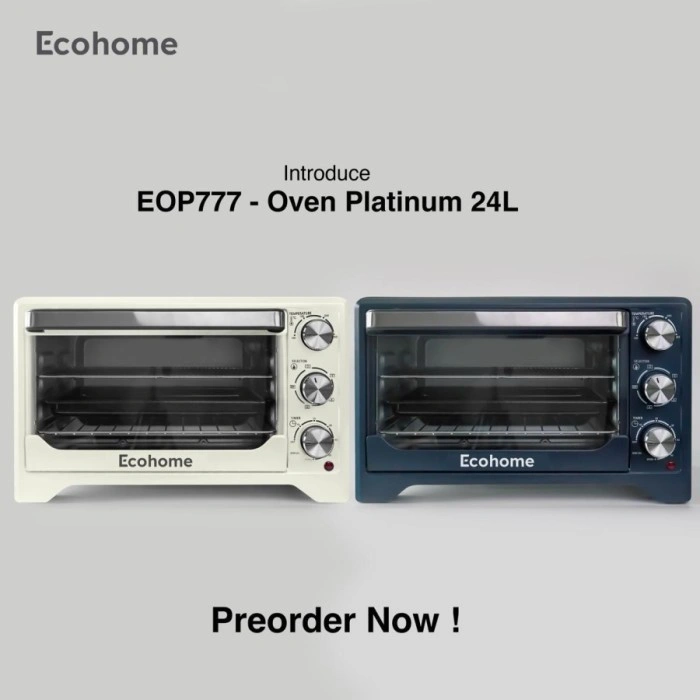 Ecohome Electric Oven Platinum EOP 777 EOP777 EOP-777 kapasitas 24L