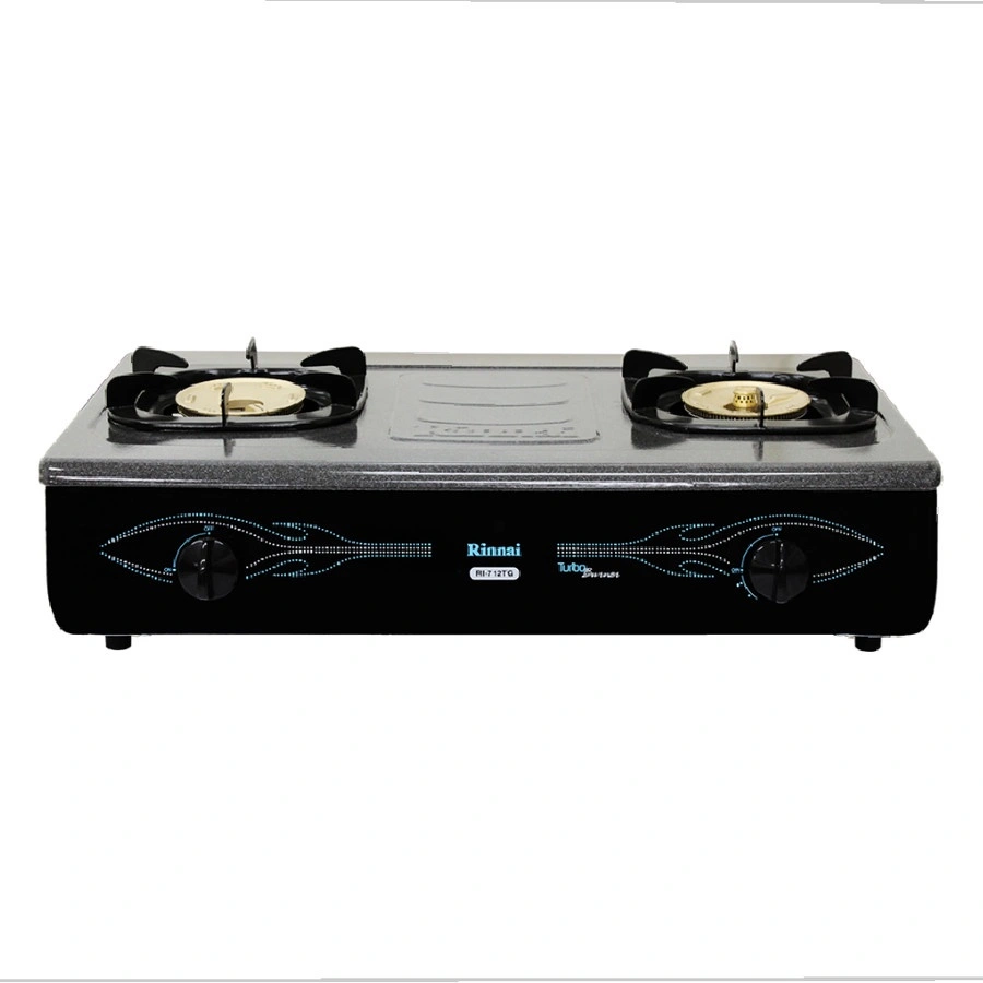 Kompor gas 2 tungku api turbo RINNAI RI-712TG RI 712TG 712 tg