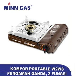 Kompor Gas Portable WINN GAS Dual Gas Double Safety W2WS