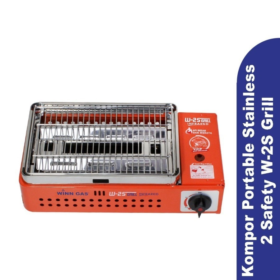 Winn Gas W 2SGRILL Kompor Gas Panggang Portable Double Safety Stove bbq