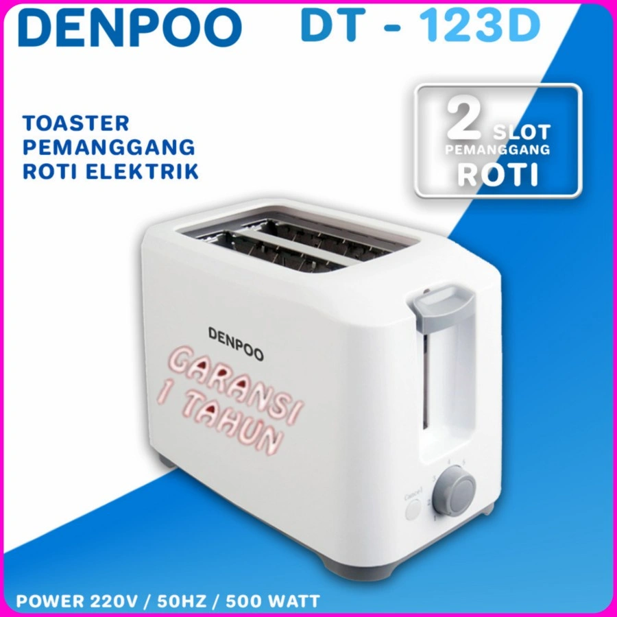 TOASTER ROTI DENPOO PEMANGGANG ROTI DENPOO DT023