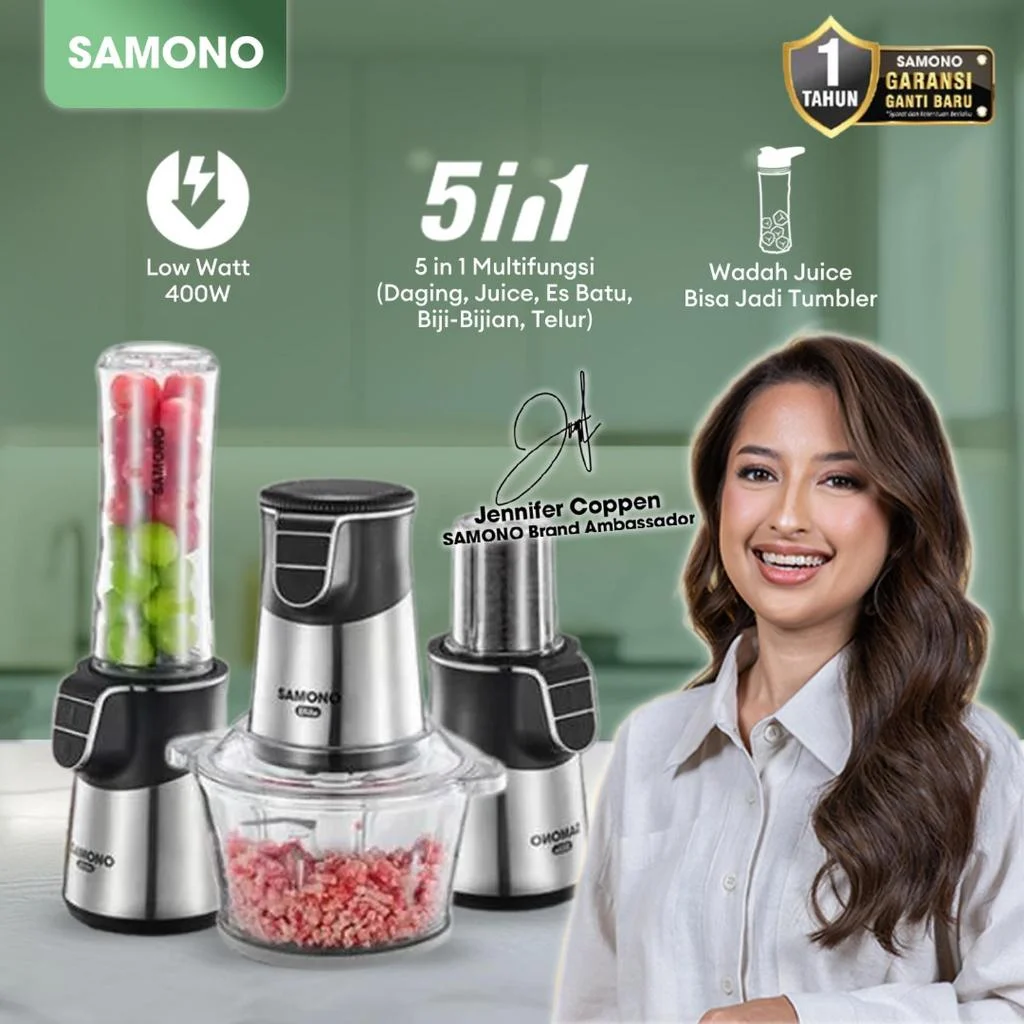 SAMONO Magic Chopper 5 in 1 Multi Food Chopper Low Watt SW-CS400 SWCS400