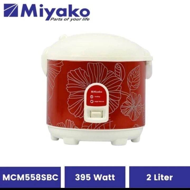 RICE COOKER MAGIC COM 3 IN 1 MIYAKO MCM 558 SBC 558sbc 2 LITER