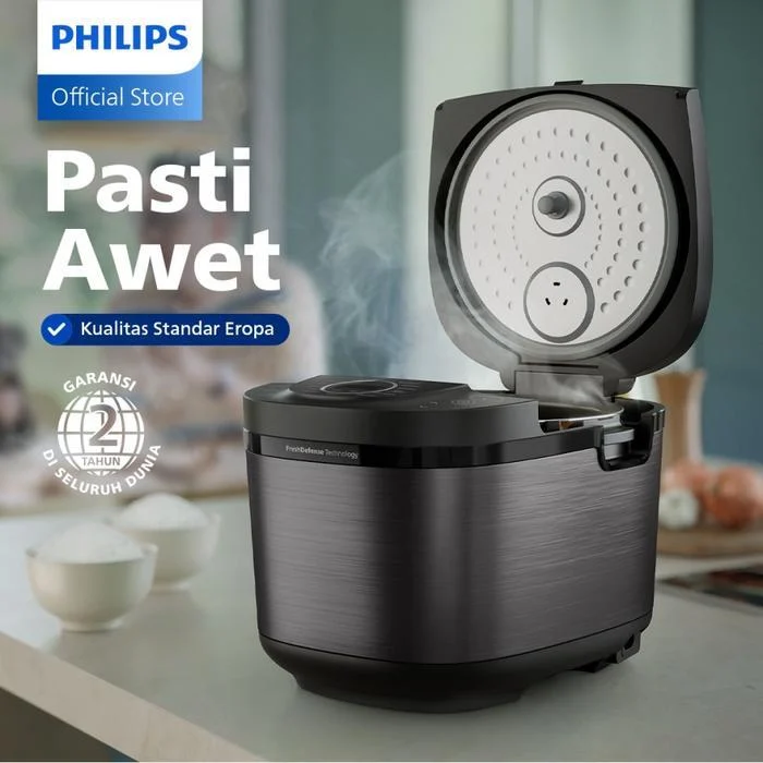 MAGIC COM PHILIPS HD4812/31 HD 4812 Philips Digital Rice Cooker Magicom 1.8 L HD 4812 - 3000 Digital Series Premium HD4812/31 - Hitam - 18 Menu Masak