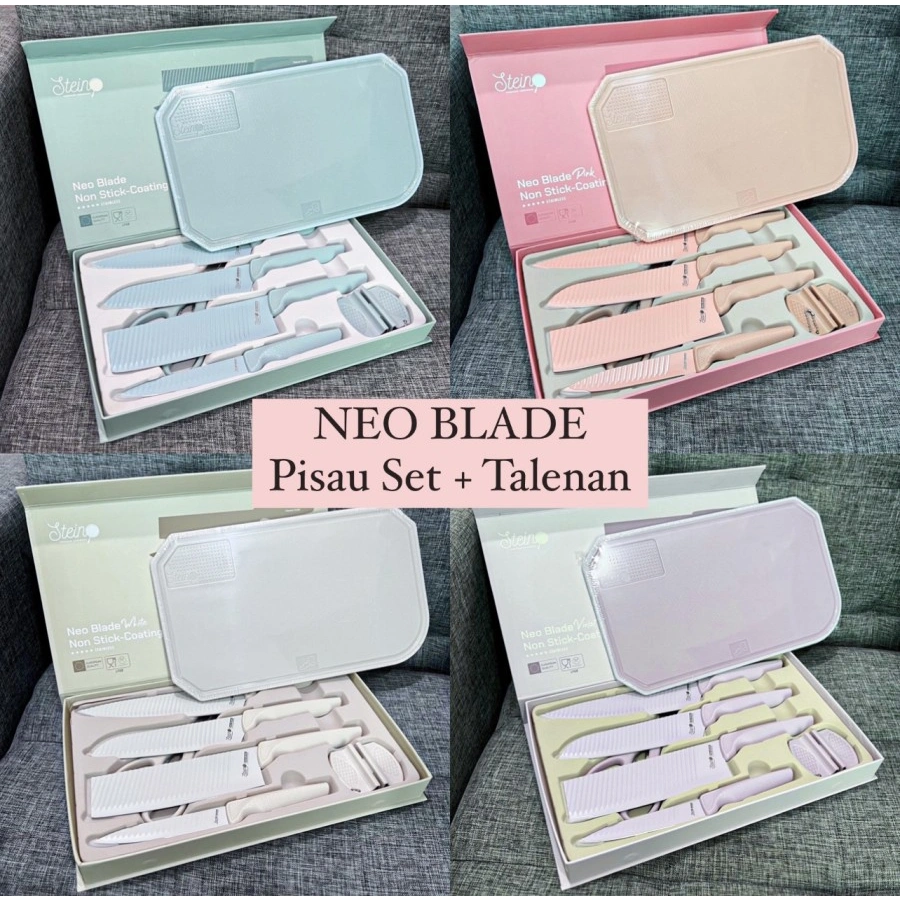 PISAU Stein cookware Stein Cookware Neo Blade Knife set 7 in 1 Pisau Set with talenan