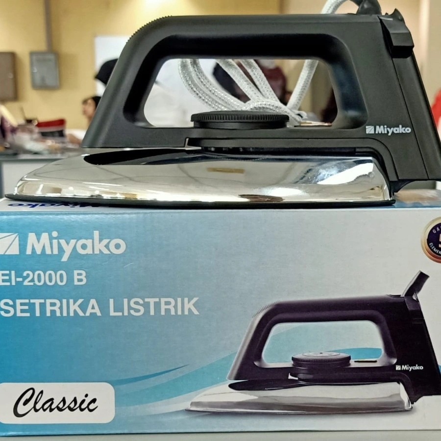 Setrika Miyako EI-2000 B EI2000 EI2000B thermofuse stainless ei 2000 classic ori