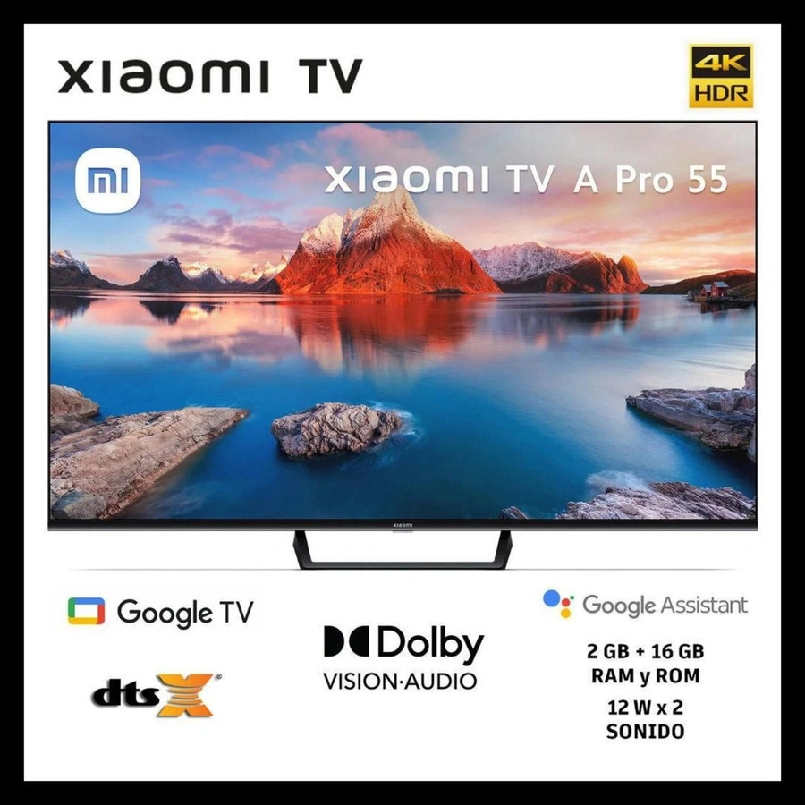 XIAOMI TV LED Mi TV New 4K A2 55 Inch Smart 4K UHD QLED TV Android MITV google