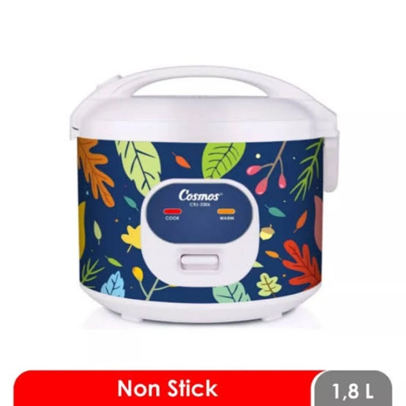 Rice Cooker Cosmos Non Stick 1,8 Liter CRJ3306 CRJ-3306