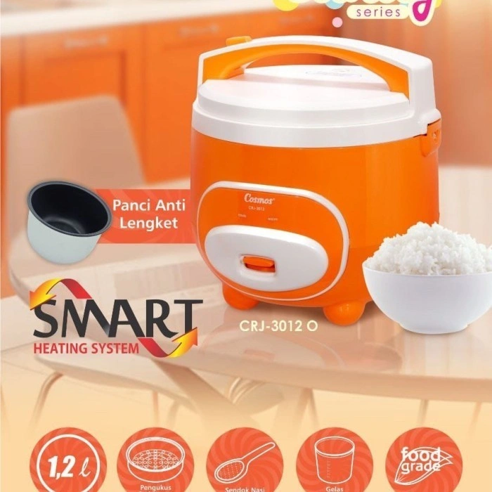 COSMOS Rice Cooker 1.2Liter CRJ-3012 CRJ 3012