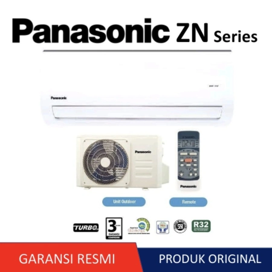 AC PANASONIC 3/4PK 3/4 PK CS/CU-ZN7YKP ZN7 STANDARD R32 TURBO UNIT SAJA