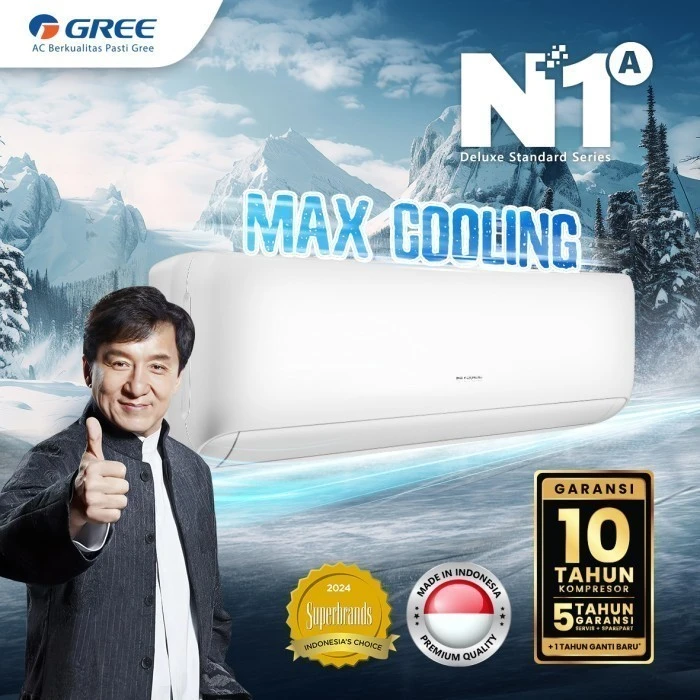 AC Gree Standard 3/4 pk GWC07N1A Seri Deluxe 07N1A Deluxe standar Black diamond Finn 7n1a Unit