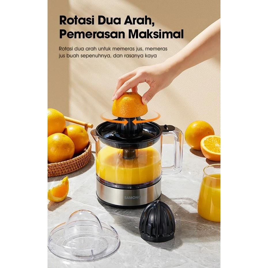 SAMONO Juicer Citrus juicer Press Pemeras Jeruk Elektrik Praktis 1 Liter SW-JCS30
