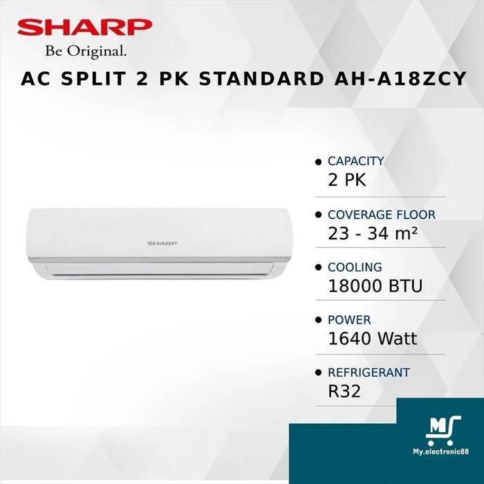 AC SHARP 2PK AH A18ZCY 2 PK 18ZCY 2PK 18 ZCY Split Unit Only