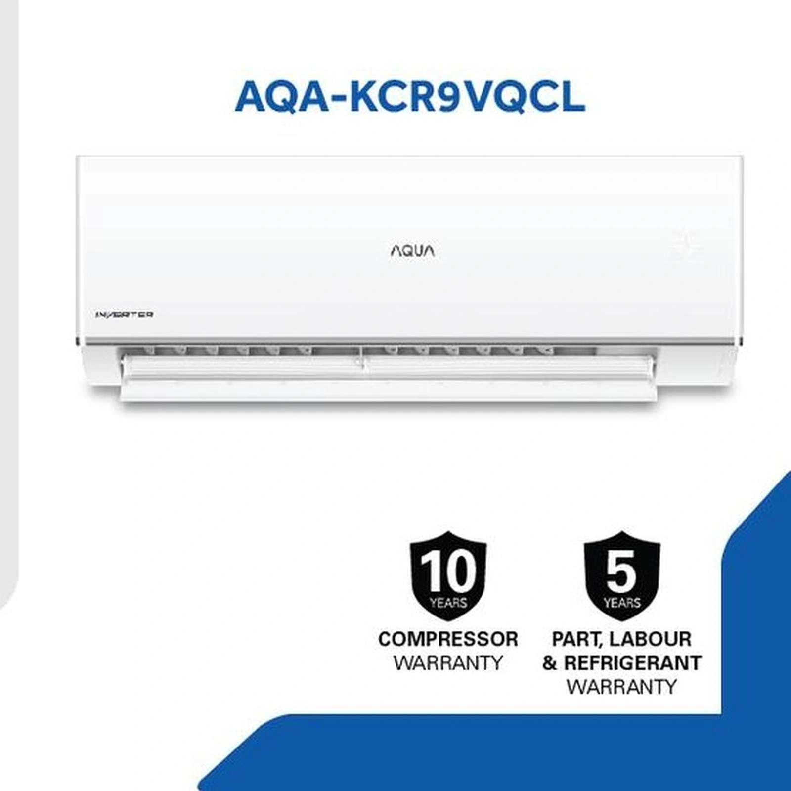 AC Aqua 1PK InverterAQA-KCR9VQCL 1 PK CLEAN COOL AQA-KCR9VQCL Self Clean Inverter (UNIT SAJA)