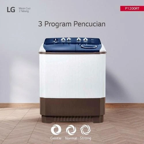 MESIN CUCI LG 12KG MANUAL TWIN TUB P1200 P-1200 R 1200RT