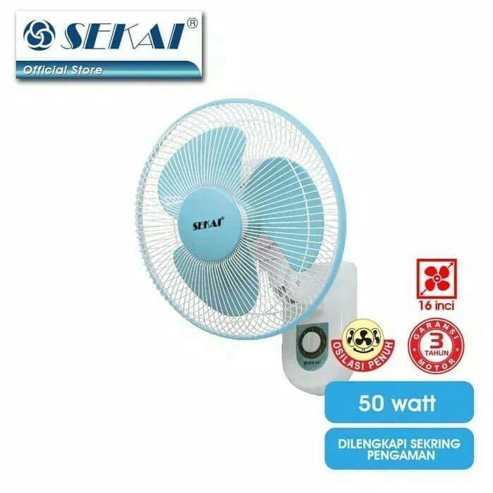 KIPAS ANGIN DINDING WALLFAN SEKAI WFN1606 WFN 1606 16 inch