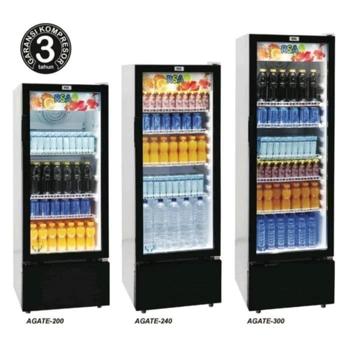 SHOWCASE RSA AGATE 240 222liter kulkas minuman