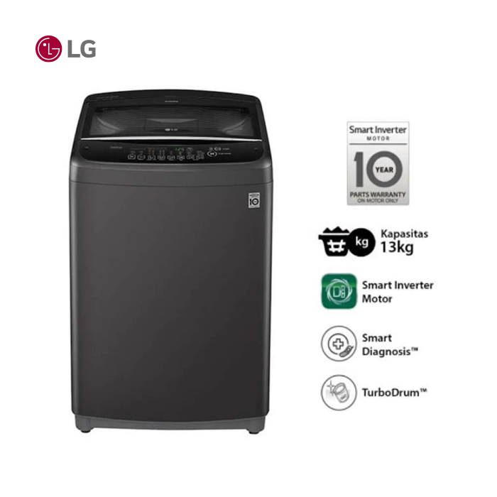 LG Mesin Cuci Top Loading Smart Inverter 13 KG - T2313VSPB | T2313 VSPB