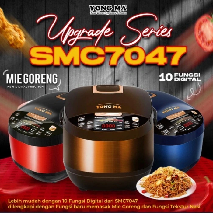 YONGMA MAGIC COM SMC-7047N SMC-7047 Digital Rice Cooker 2 Liter Magic Com Body Stainless