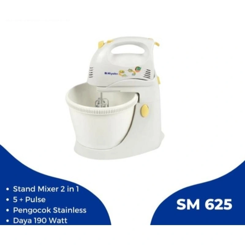MIXER MIYAKO SM 625 / PENCAMPUR BAHAN / STAND MIXER MIYAKO 625 SM625