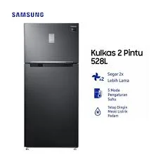 SAMSUNG 2 PINTU 528 LITER / KULKAS SAMSUNG RT53K6231BS 528 L