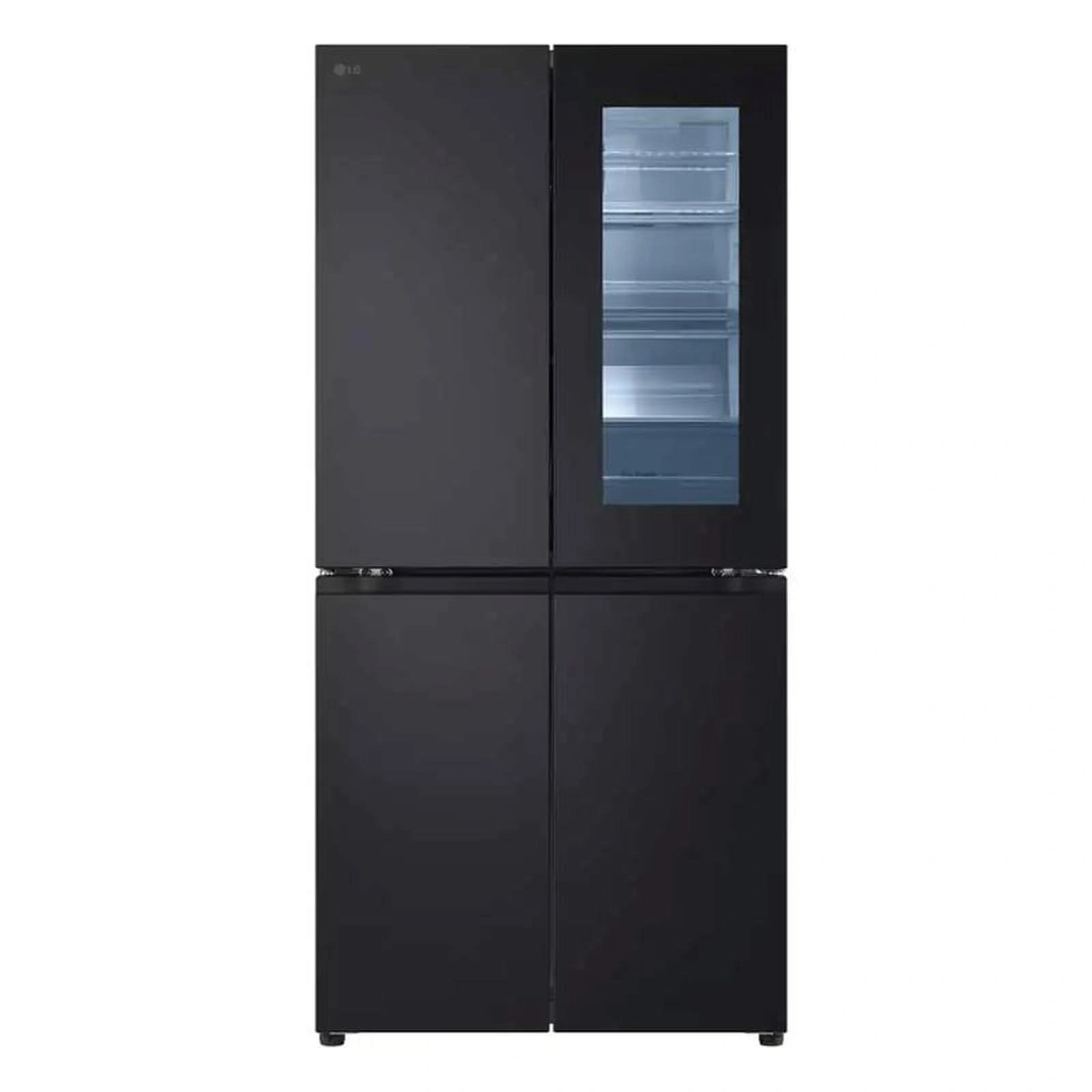 Kulkas LG GCV22FFQMB Side By Side Instaview Door Indoor Linear 431l Black Fridge
