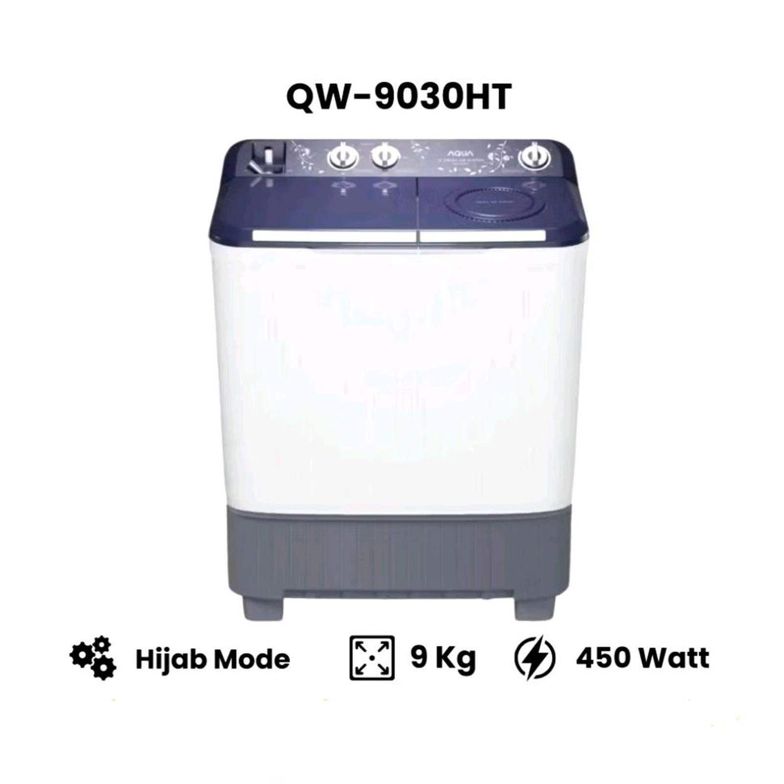 AQUA MESIN CUCI 9KG QW-9030HT