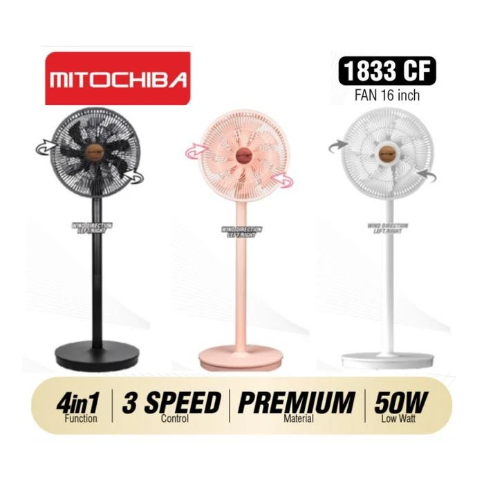 Mitochiba Kipas Angin 4in1 CF1833 CF 1833 CF-1833 Aero Fan 16 Inch 4 In 1 Mito
