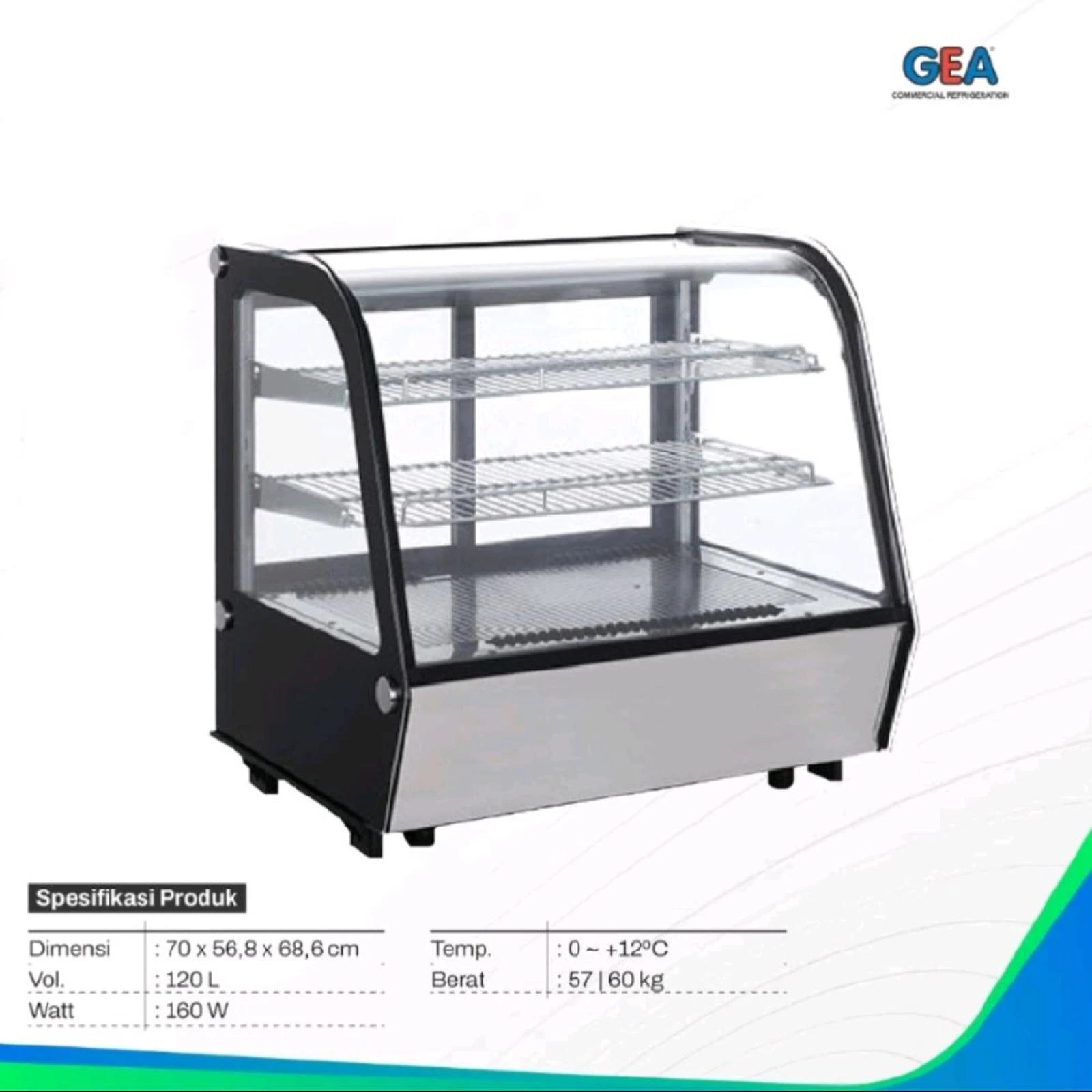 GETRA RTW-120L5 CH SHOWCASE CAKE Kue