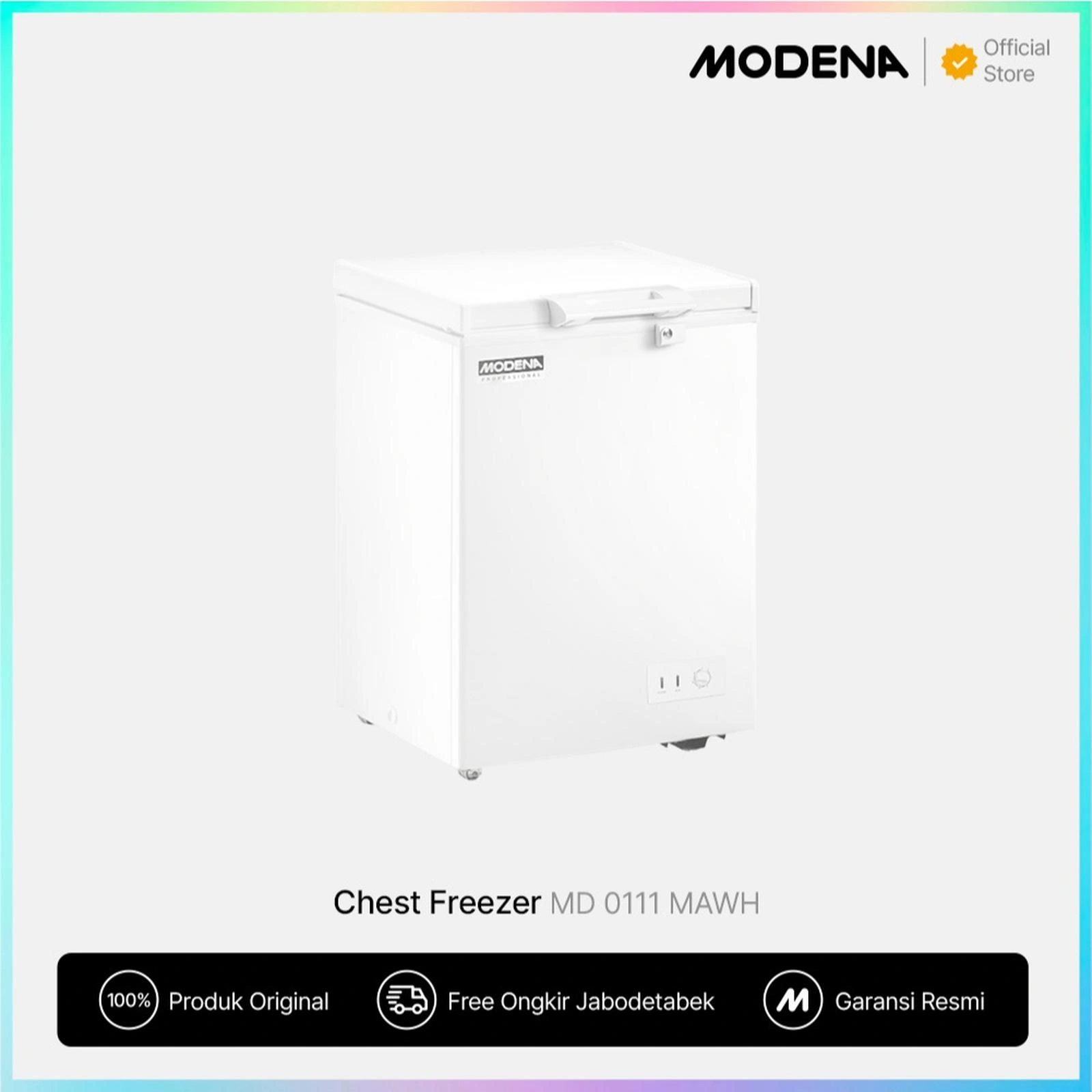 MODENA KULKAS FREEZER BOX MD-0111 MAWH - Freezer box 116 Liter Modena