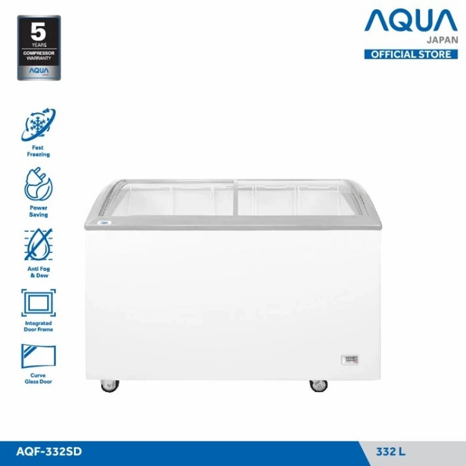 AQUA FREEZER BOX SANYO SLIDING KACA