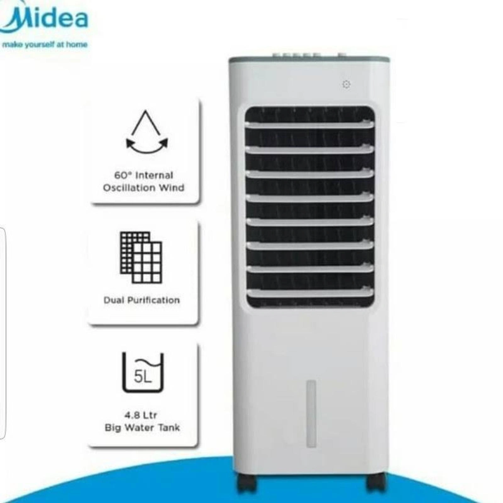Midea Air Cooler AC100-18B ac100 ac-100 18b 4.8 Liter Putih GARANSI RESMI