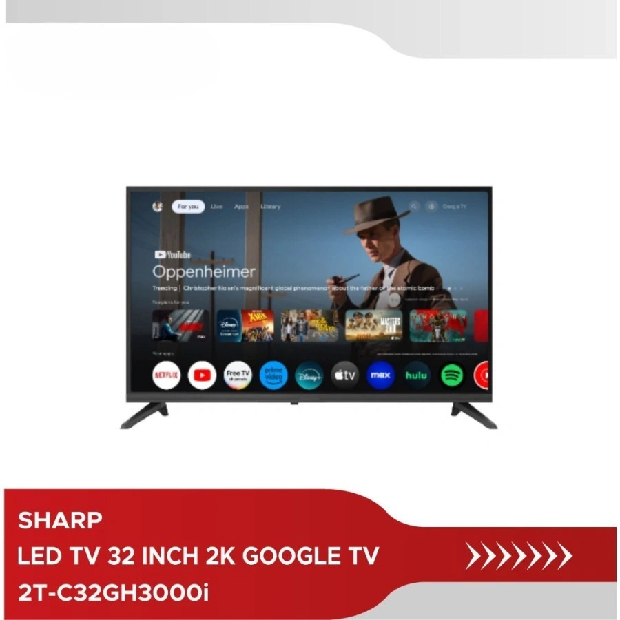 SHARP LED TV ANDROID TV 2TC32 FHD 32 inch 2T-C32GH3000 32GH3000 with Google Assistant