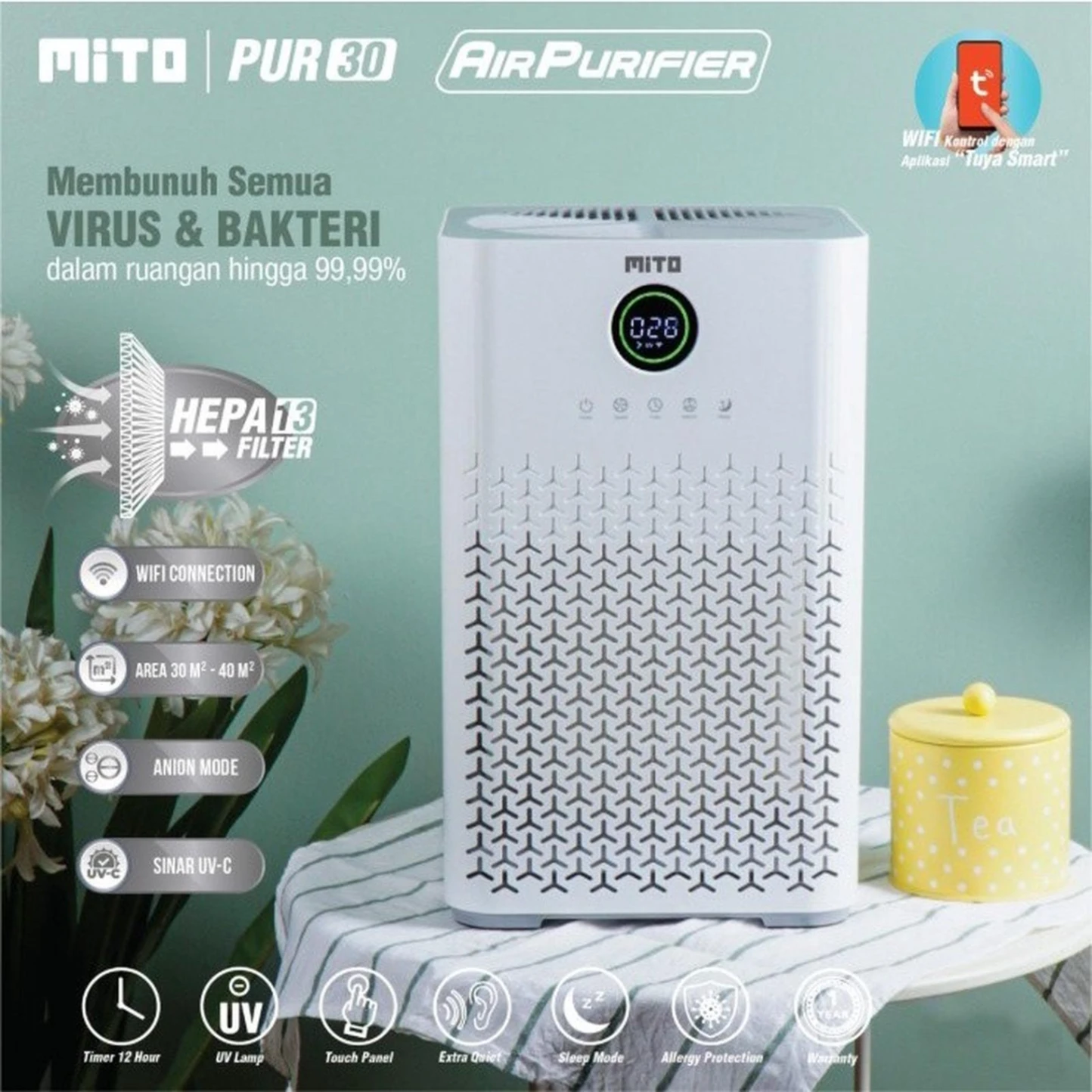 MITO AIR PURIFIER PUR-30 PUR30 PUR 30