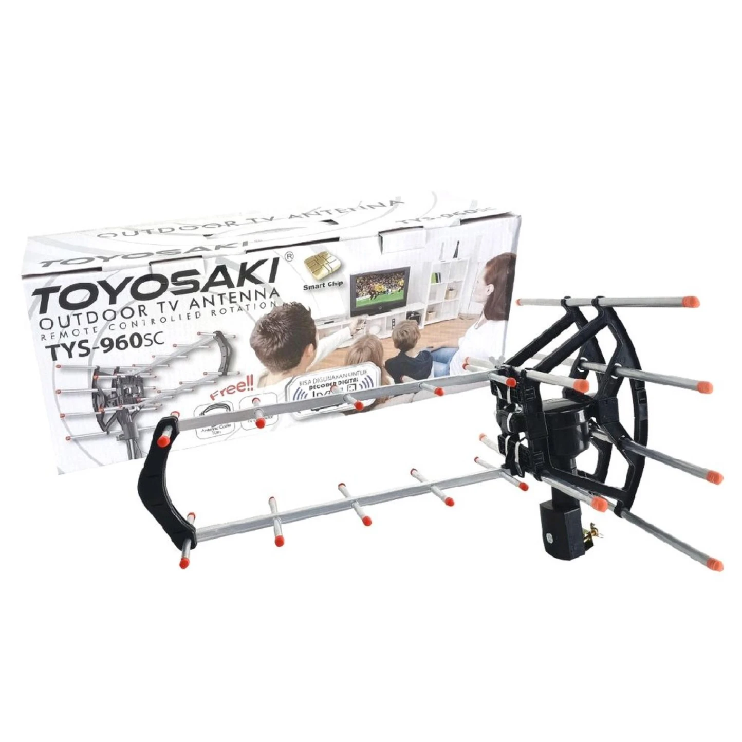 Toyosaki Antena TV Outdoor / Luar TYS960 Digital Analog + Remote TYS 960