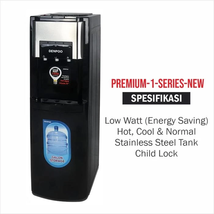 DENPOO DISPENSER Premium 1b Kompresor 3 kran WATER DISPENSER DENPOO PREMIUM 1 NEW SERIES