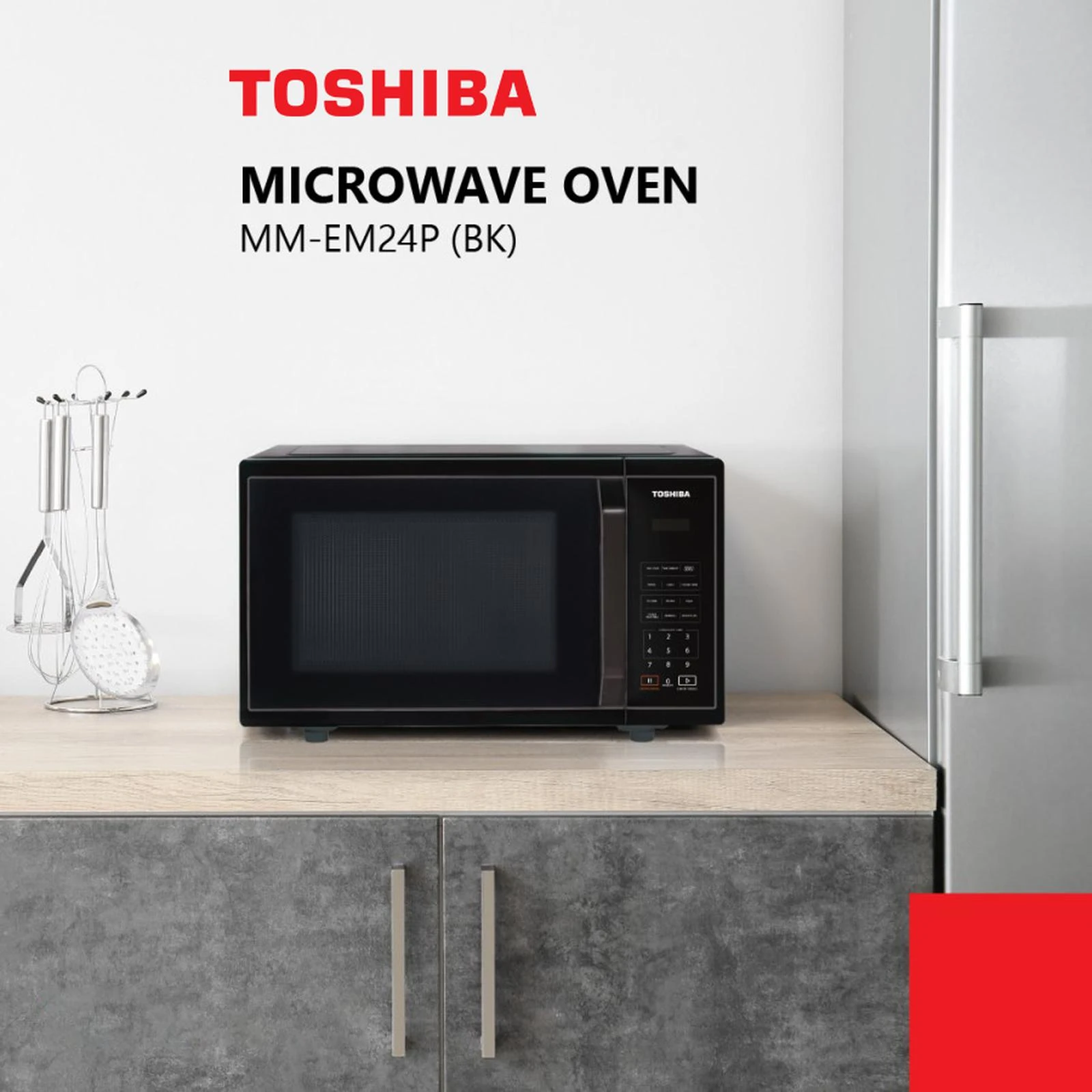 Toshiba Microwave Oven MM-EM24P (BK) Kapasitas 24 Liter