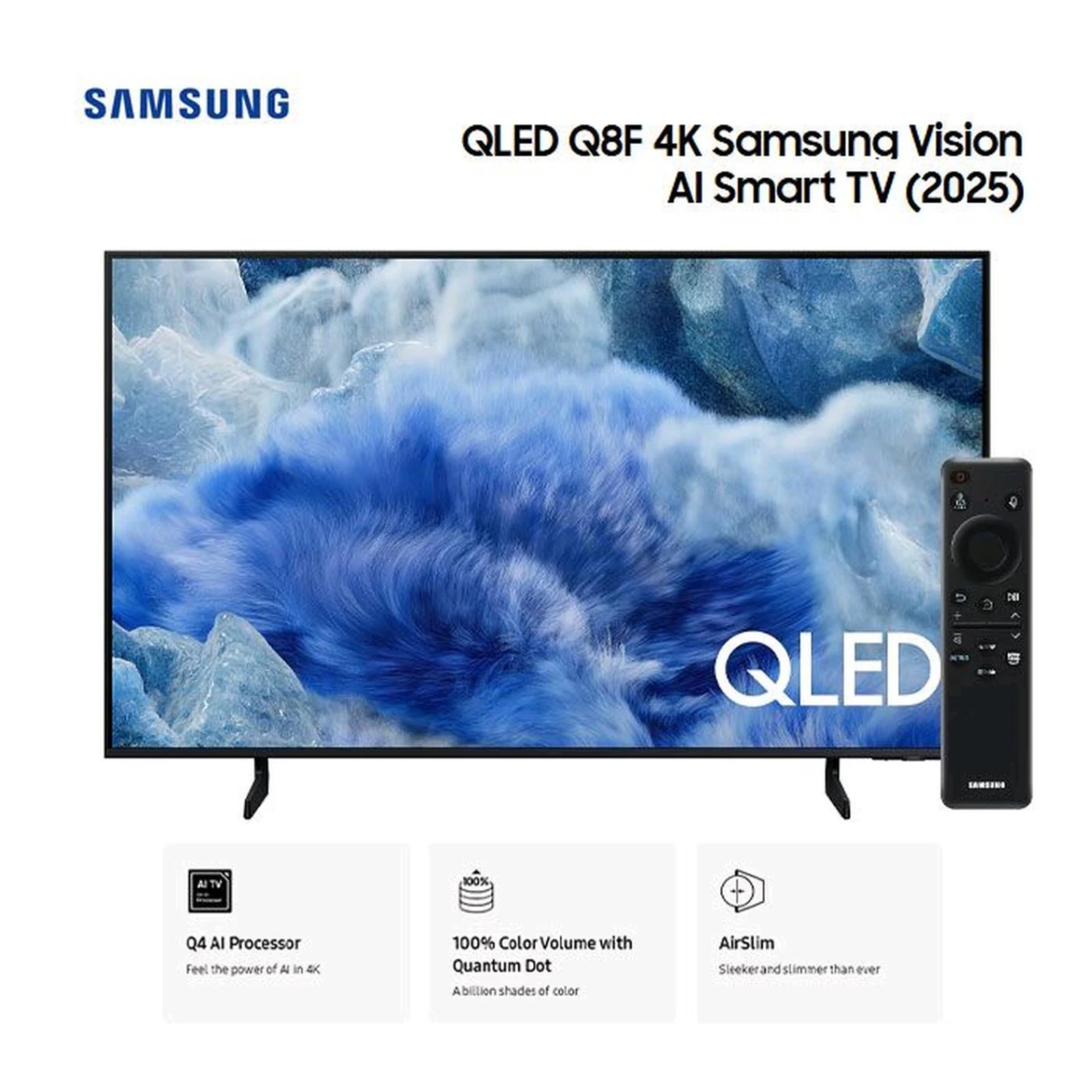 Samsung Qled Tv 65 Inch Q8F 4K Vision Al Smart Tv QA65Q8FAAKXXD / 65Q8F Garansi Resmi