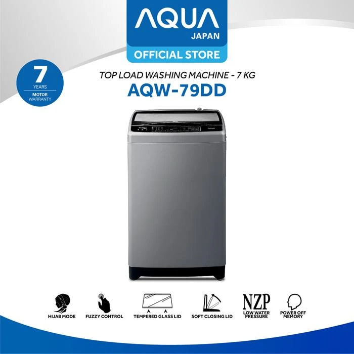 AQUA MESIN CUCI AUTO TOP LOADING 7KG AQUA SANYO AQW 78DD AQW78DD