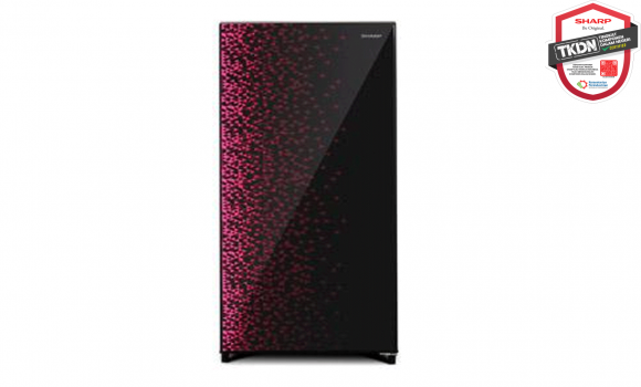 SHARP KULKAS 1 PINTU SJX195MG-GR GEOMETRIK RED (184 LITER)