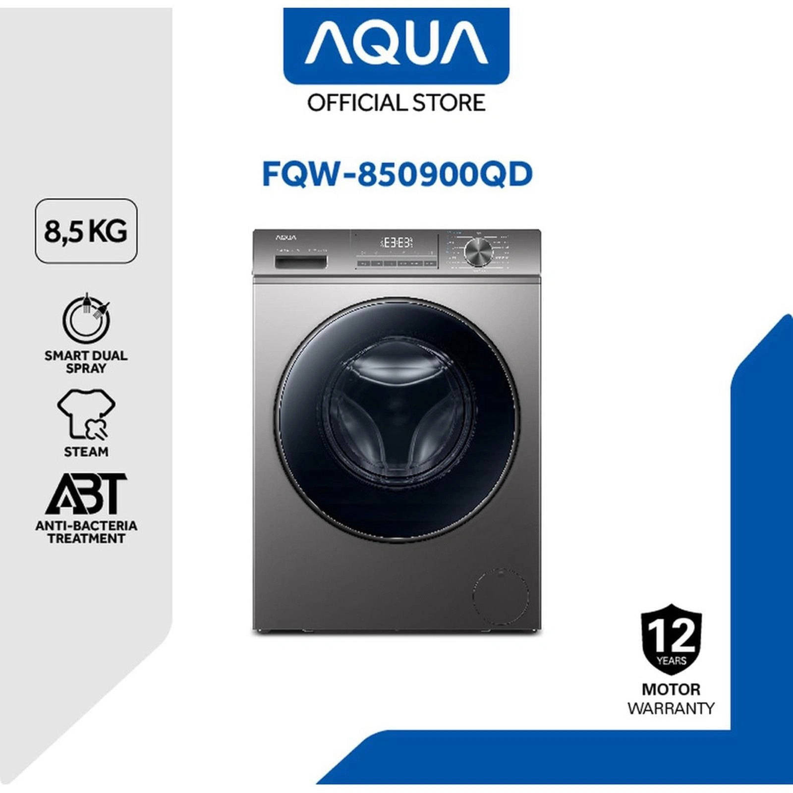 AQUA MESIN CUCI FRONT LOADING 8.5KG FQW850900QD