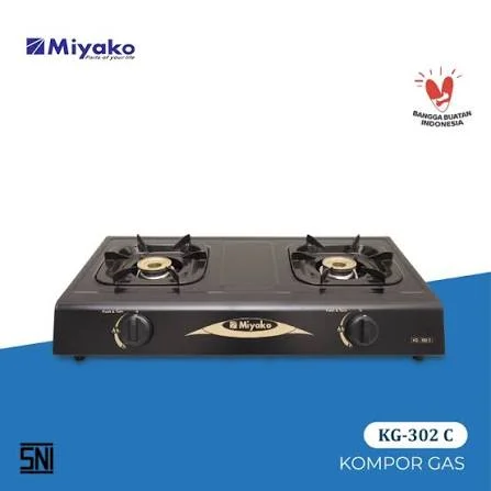 Miyako Kompor Gas KG-302 C 2 Dua Tungku 302CE KG302