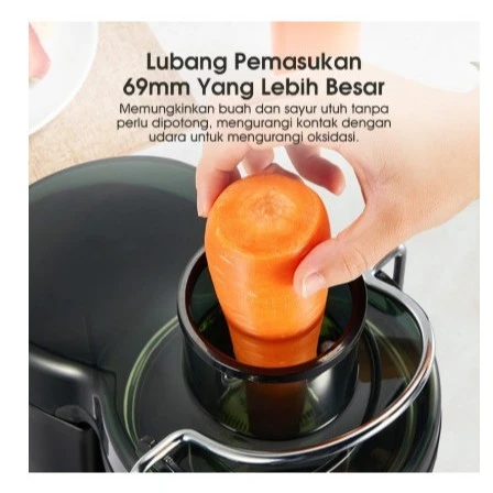 Juicer Samono SW-JE400 2 Tingkat Kecepatan Food Grade Body Stainless Steel SWJE400